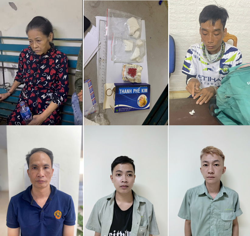 Phá 1 chuyên án, bắt giữ 6 đối tượng liên quan tội phạm về ma túy 